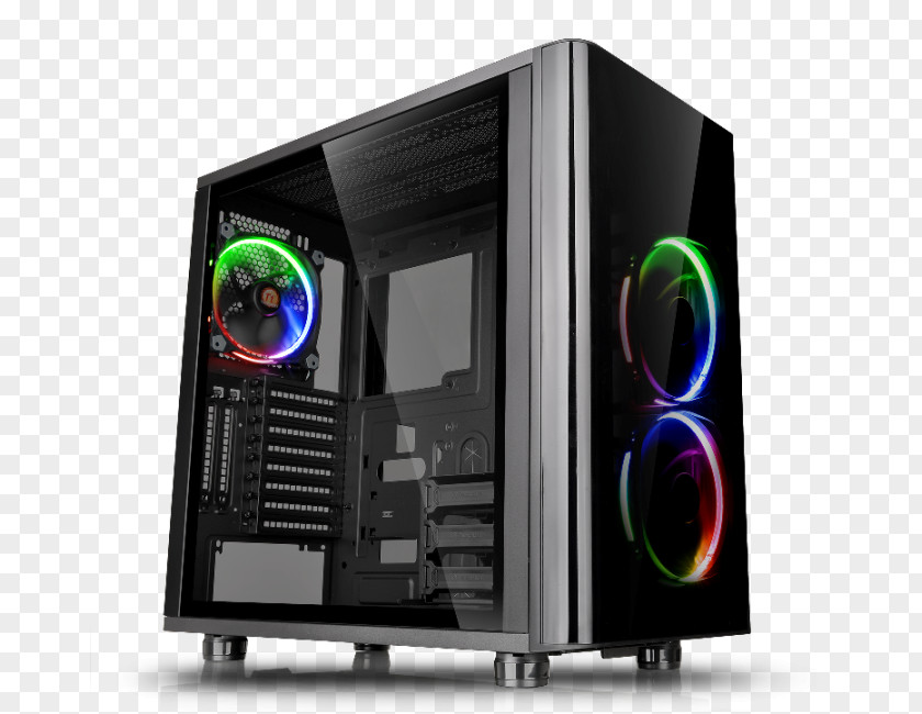 Gaming Pc Computer Cases & Housings View 31 Tempered Glass Edition Mid Tower Chassis CA-1H8-00M1WN-00 Power Supply Unit ATX Thermaltake TG PNG