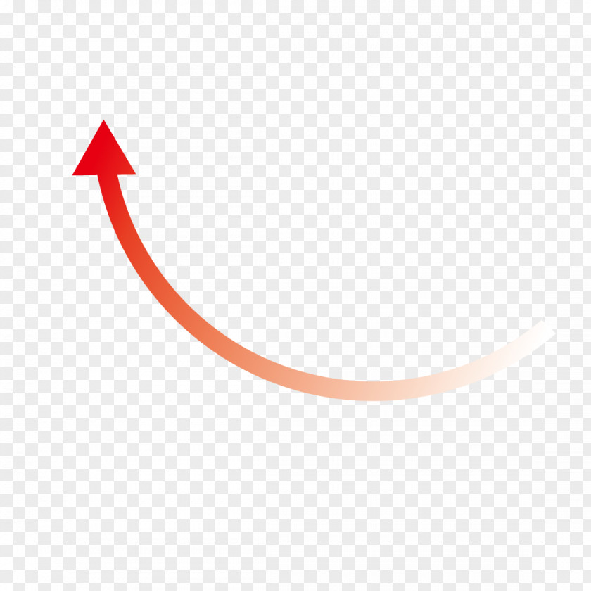 Red Up Arrow Curve Euclidean Vector Computer File PNG