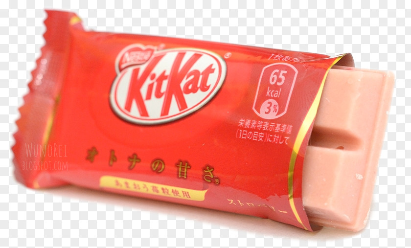 Strawberry White Chocolate Kit Kat Flavor Food PNG