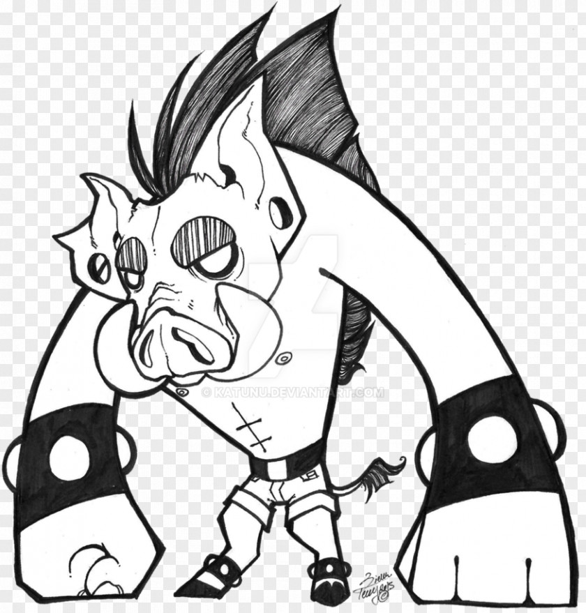 Warthog Common Drawing Furry Fandom Line Art Clip PNG