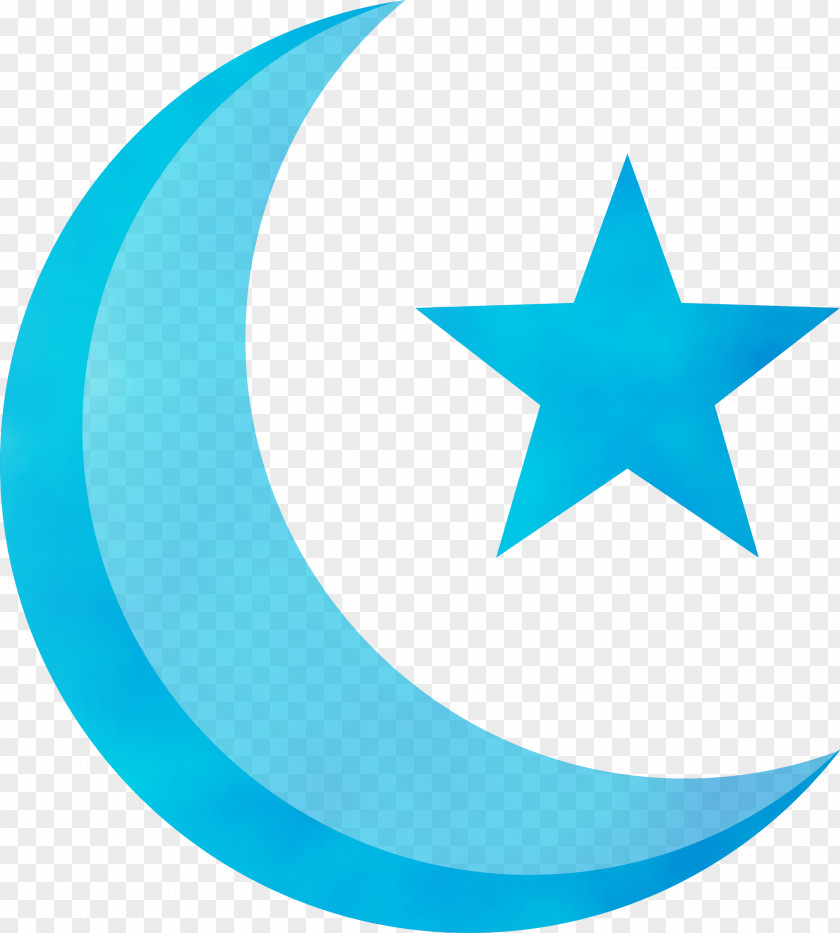 Aqua Turquoise Crescent Circle Logo PNG