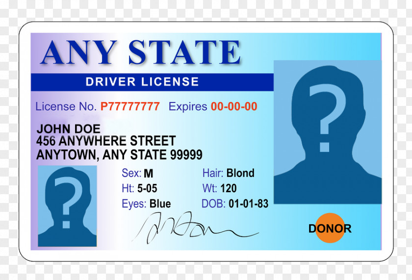 Car Driver's License Driving Real ID Act PNG