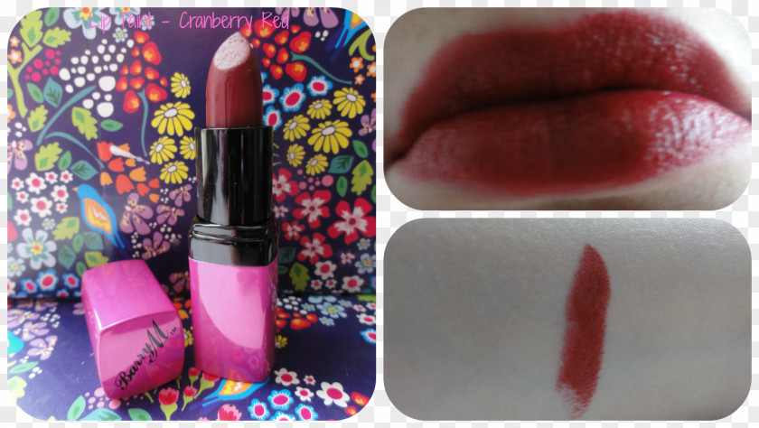 Cranberry Red Nail Polish Magenta Lipstick PNG
