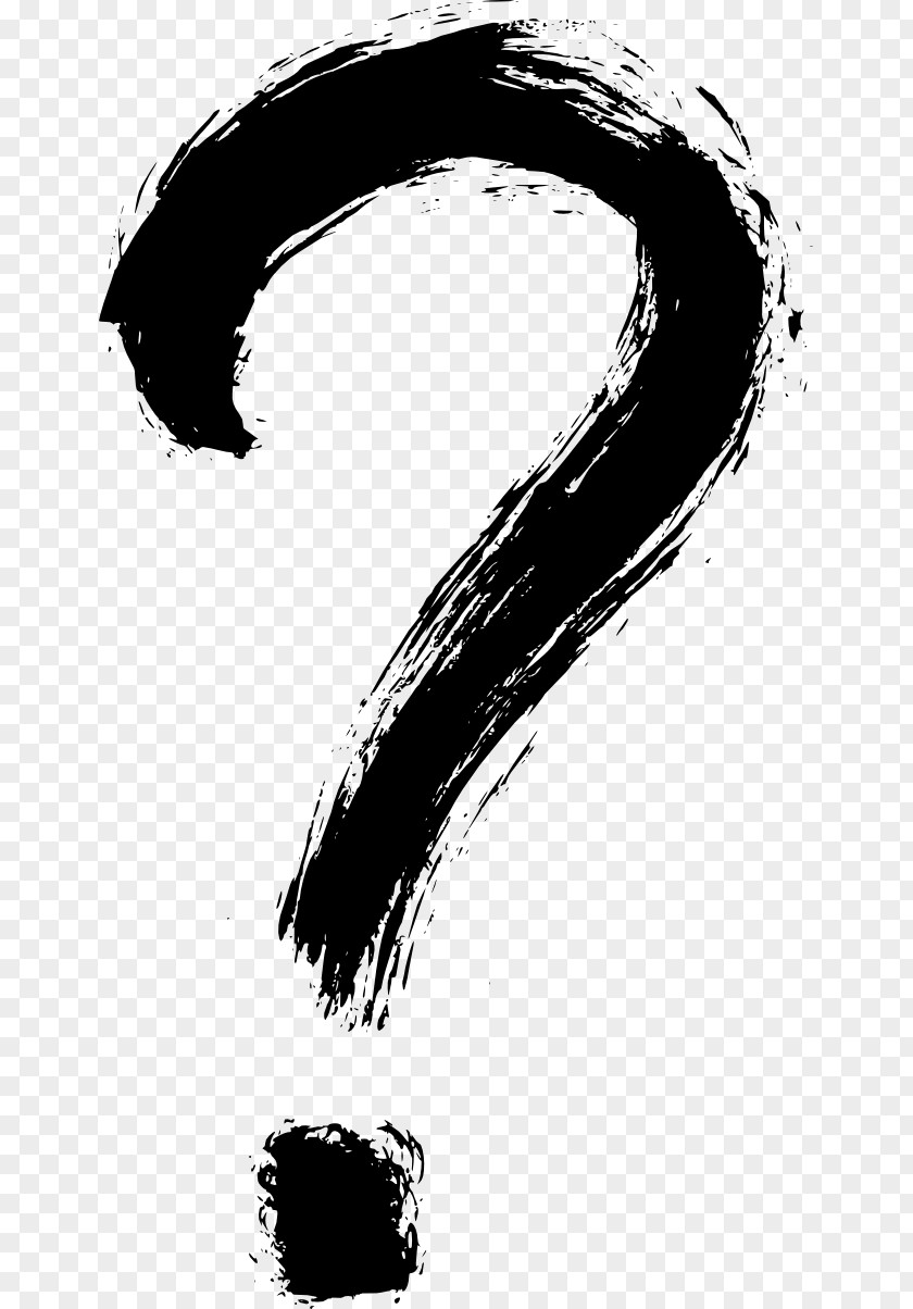 Ink Strokes Question Mark PNG