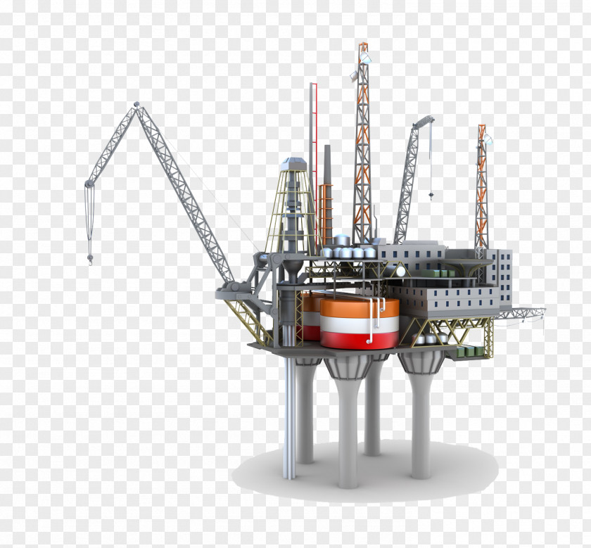 Sea Oil Refinery Platform Petroleum Drilling Rig Offshore PNG