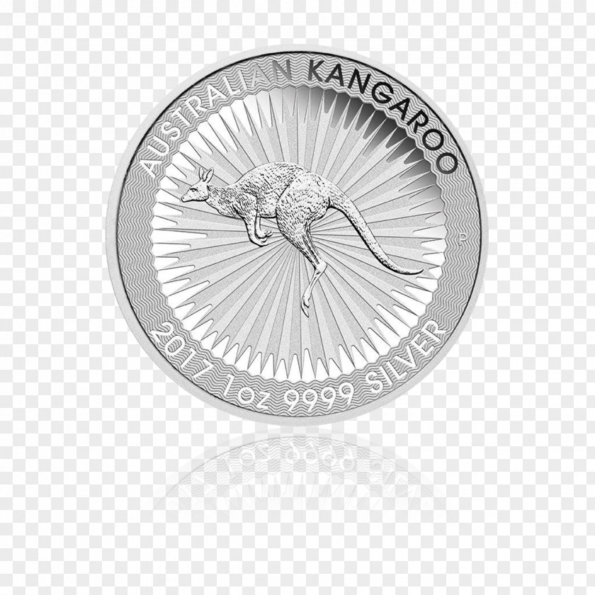 Silver Coin Perth Mint Australian Kangaroo Bullion PNG
