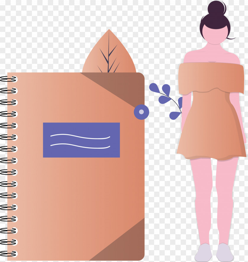 Notebook Girl PNG