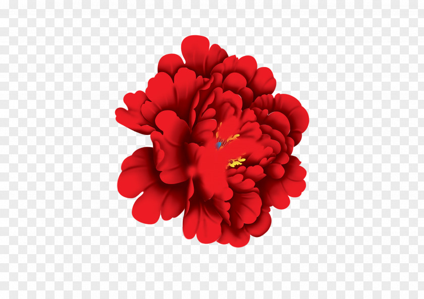 Red Peony Flowers Floral Design Moutan Flower PNG