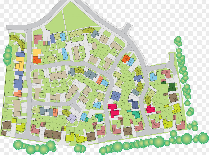 Aster Meadows At Kings Warren Site Plan Map Urban PlanningOthers Crest Nicholson PNG