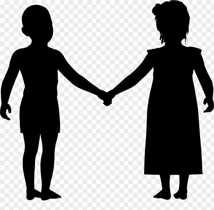 Holding Hands Silhouette Family Clip Art PNG
