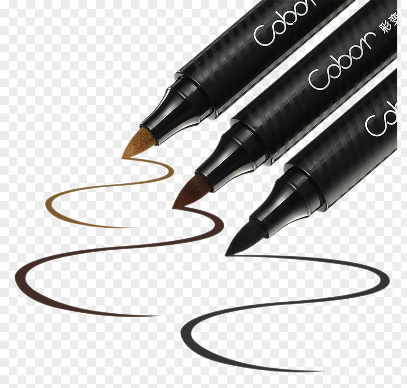 Three Color Variants Water Eyebrow Pencil Cream Make-up Gratis PNG
