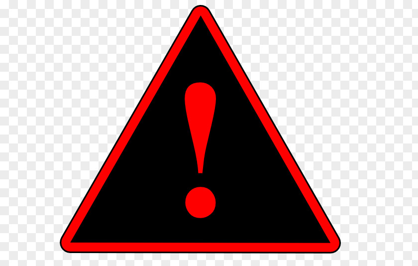 Warning Sign Red Clip Art PNG