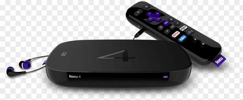 Apple Tv 4k Roku 4 Streaming Media Digital Player 4K Resolution PNG