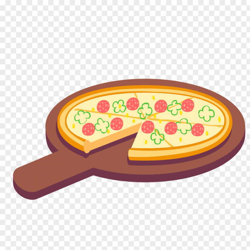 Delicious Pizza Cuisine Illustration PNG