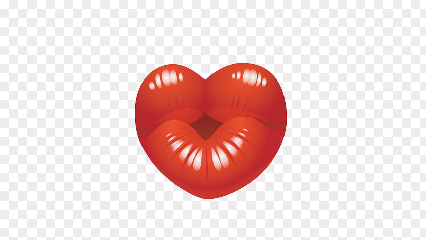Heart Kiss Lip Clip Art PNG