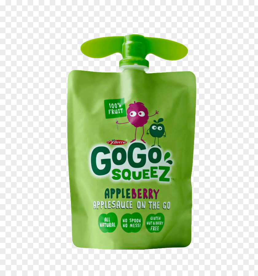 Juice GoGo Squeez Apple Sauce Fruit Cup Food PNG