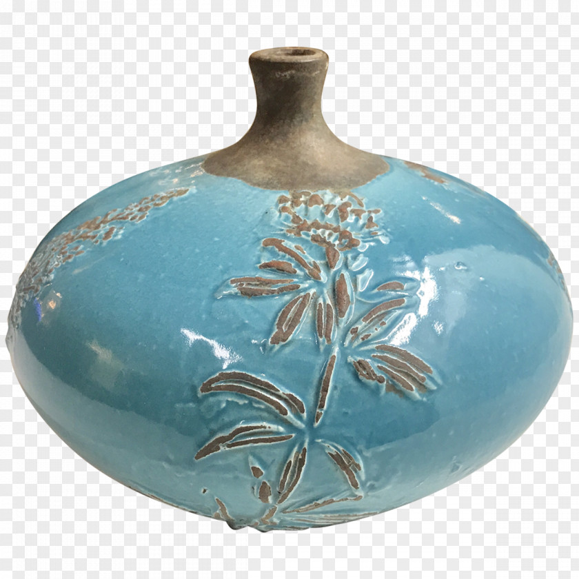 Modern Wood Vases Pottery Ceramic Vase Turquoise PNG