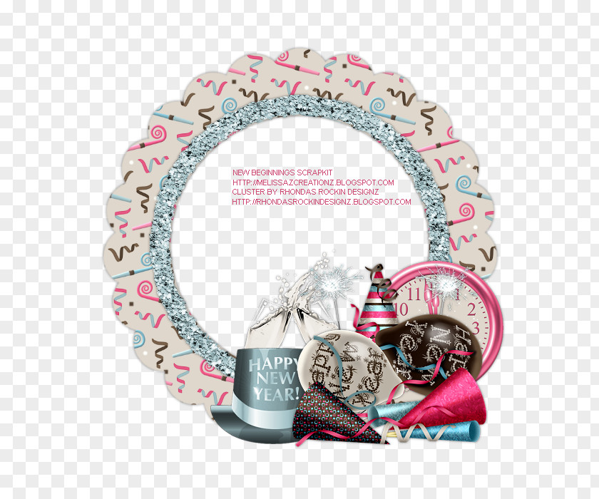 Picture Frames New Year Christmas PNG
