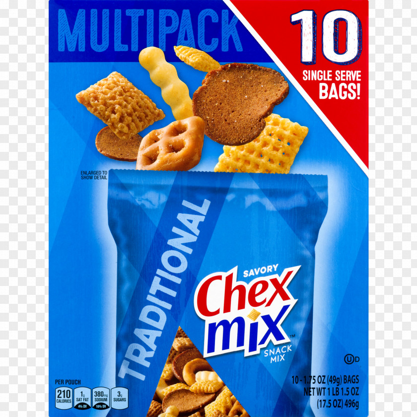 Snack Bag Design Breakfast Cereal Chex Mix PNG
