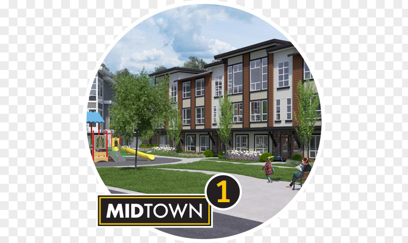 Residential Community Townhouse Apartment Midtown Way Van Maren Construction Group Ltd. PNG