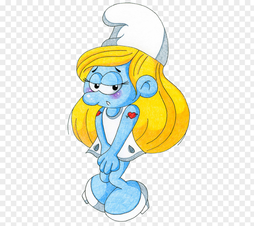 Smurfette Papa Smurf Clumsy Gutsy Vanity PNG
