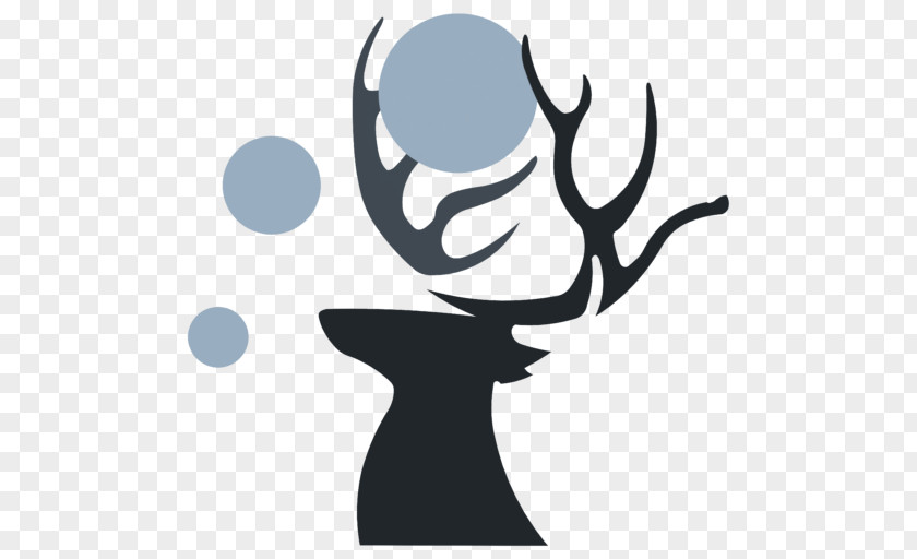 Stag Silhouette Copyright Logo Clip Art PNG