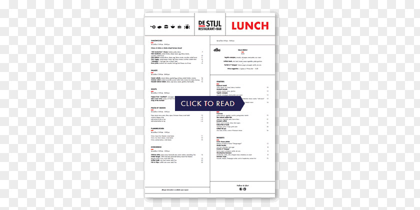 Cafeteria Menu Document Line Brand PNG