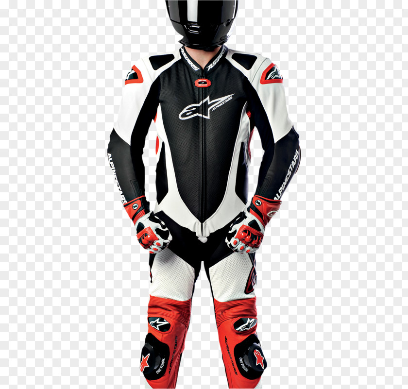 Suit Racing Leather Motorcycle Personal Protective Equipment Alpinestars PNG