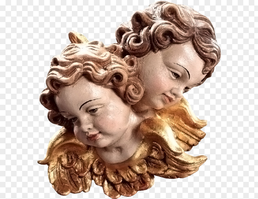 Angel Head Of An Baroque Putto Sculpture PNG