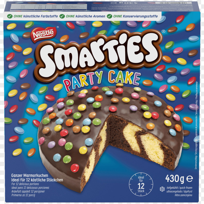 Cake Torte Smarties Marble Sponge PNG