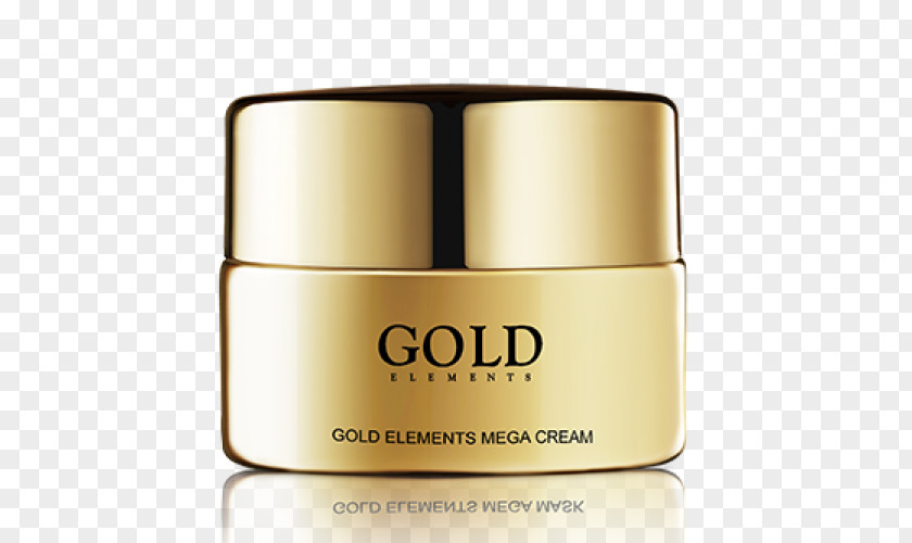 Gold Skin Care Cream Face PNG