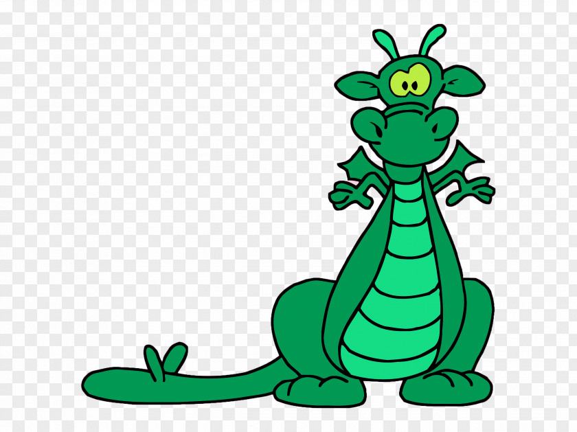 Small Dinosaur Chinese Dragon Illustration PNG