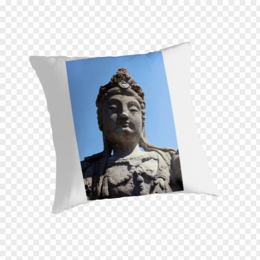 Stone Statue Throw Pillows Cushion PNG