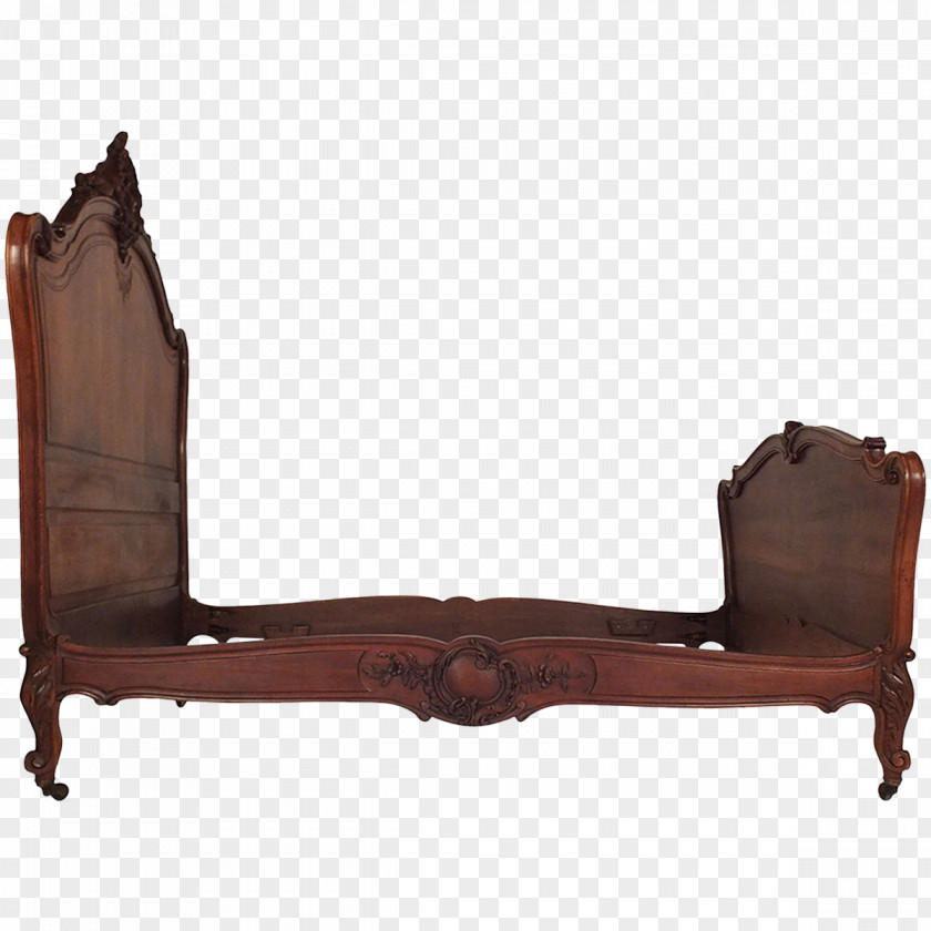 Antique Furniture Couch Chair Bed Rococo Revival PNG