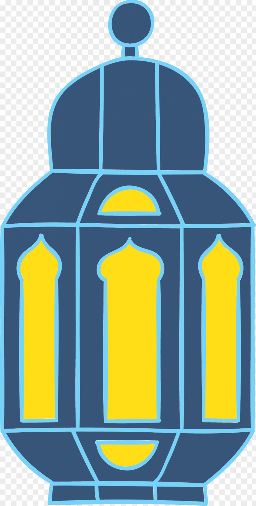 Blue Oil Lamp Of Eid Al Fitr Al-Fitr Al-Adha Illustration PNG
