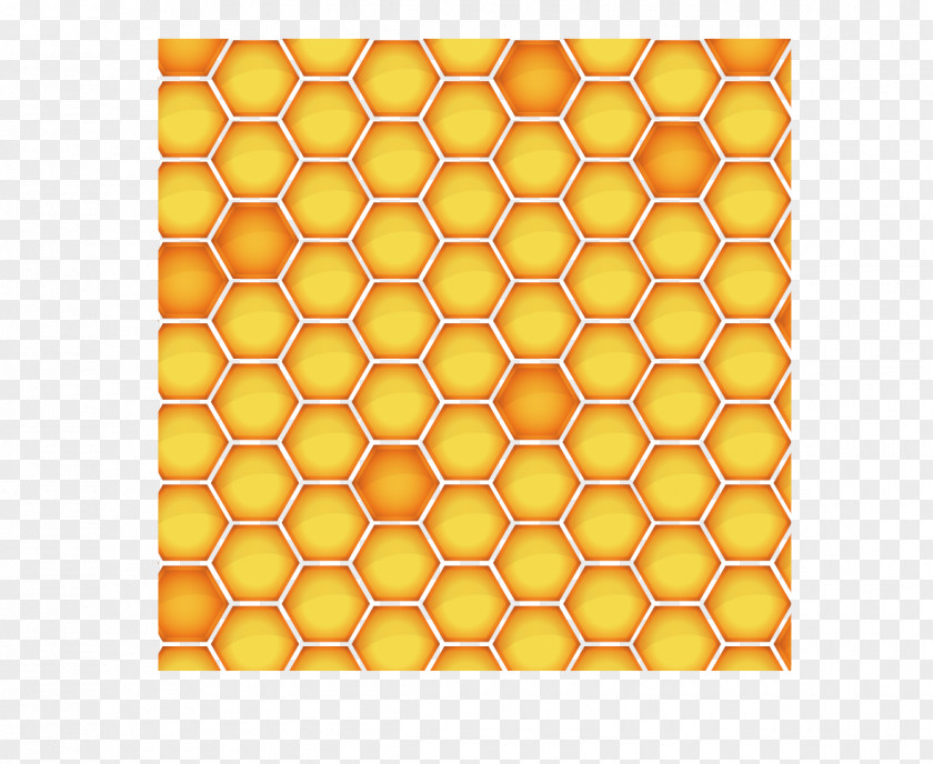 Cartoon Peak Nest Shading, Background, Yellow, Taobao Material, Yellow Honeycomb PNG