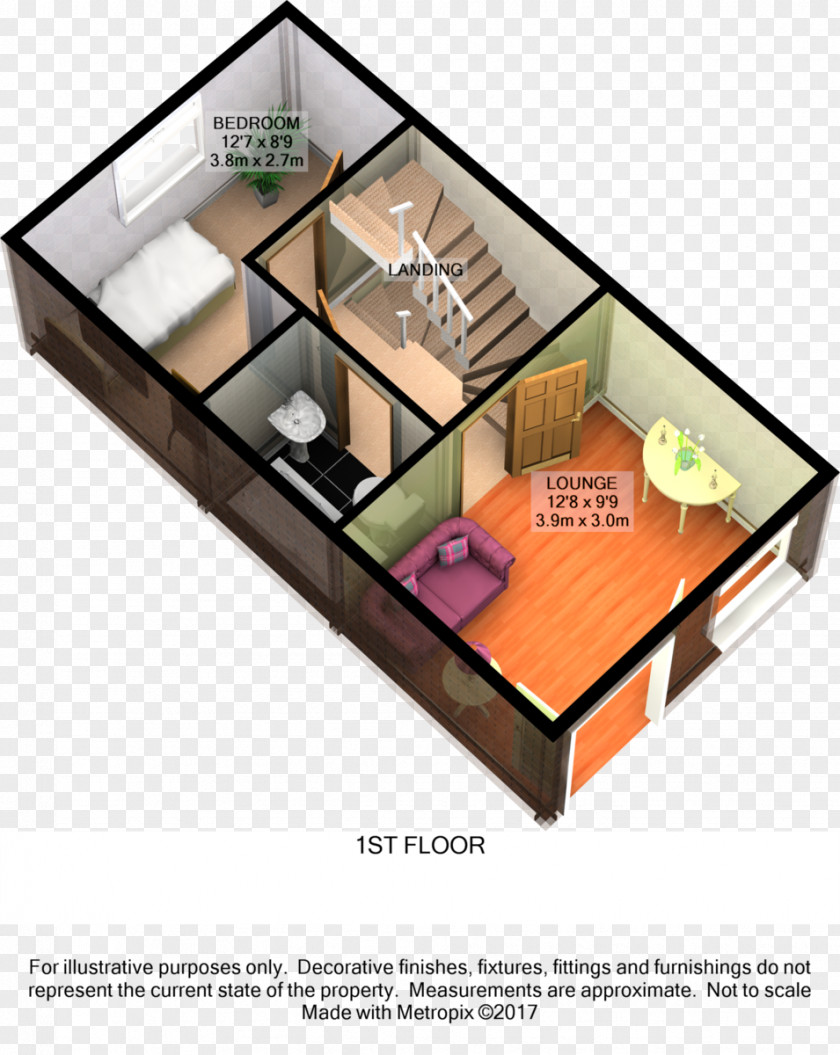 Design 3D Floor Plan Product PNG