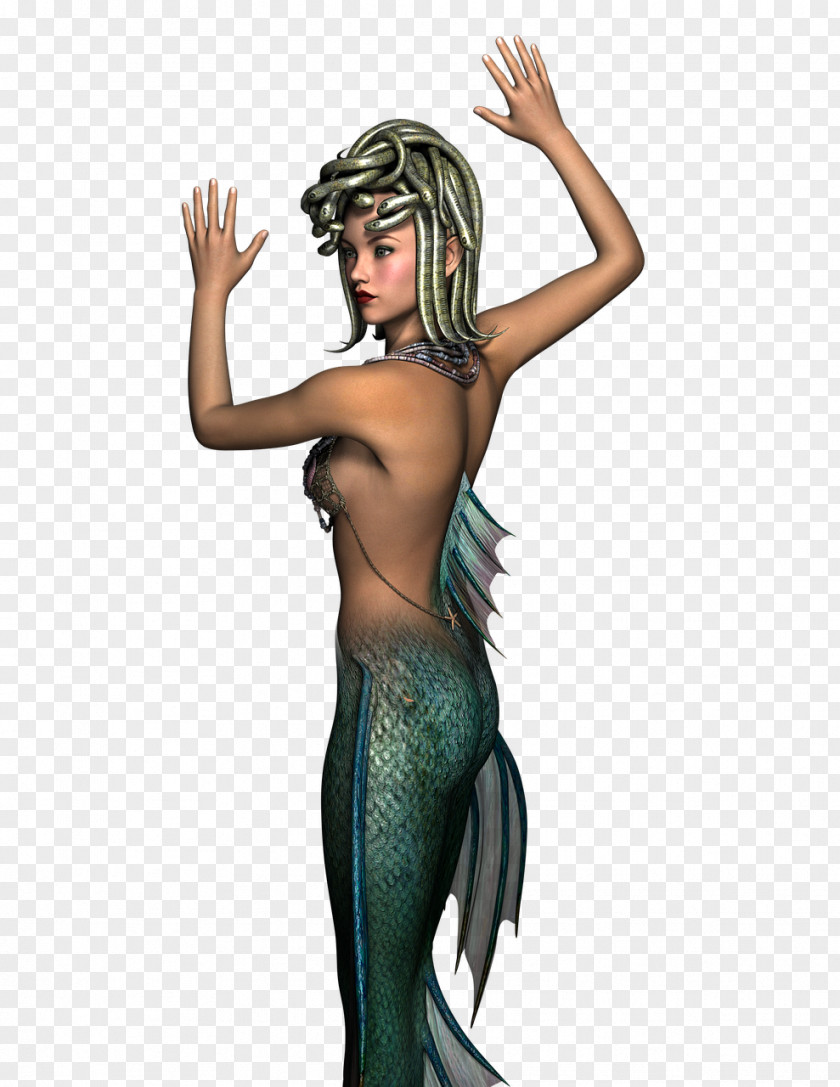 Elf Mermaid Fantasy Fairy Woman PNG