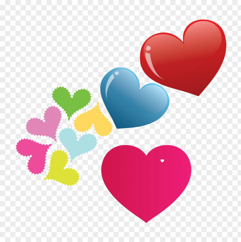 Heart Overlapping Png Free Vector Material Valentine's Day Scalable Graphics Clip Art PNG