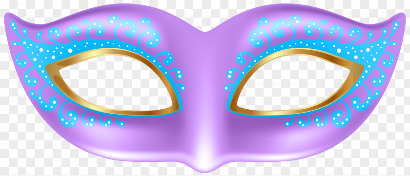 Purple Mask Transparent Clip Art Image PNG