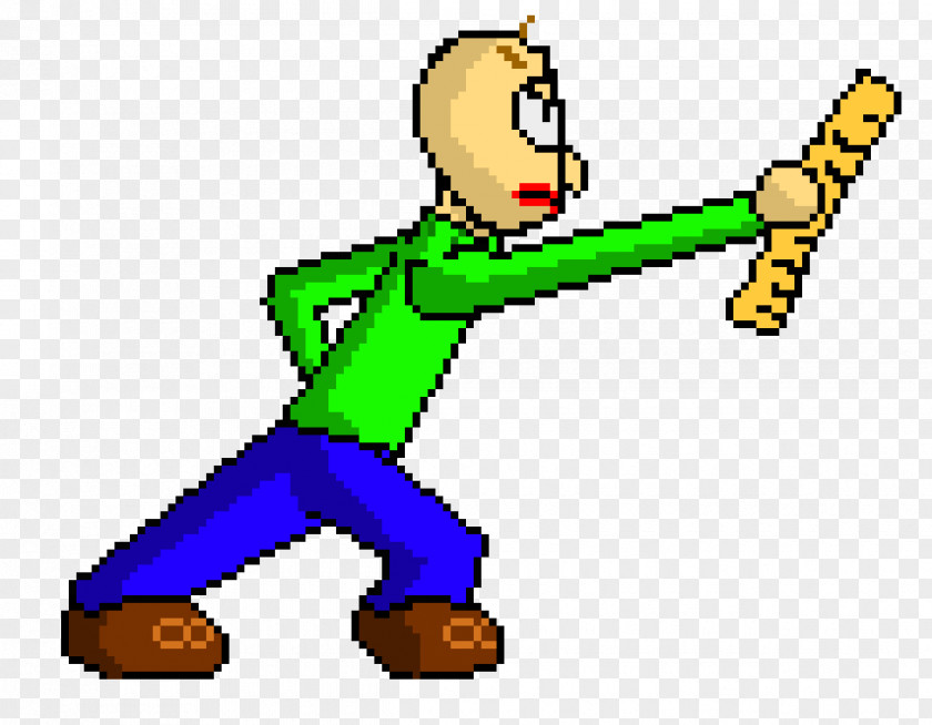 Baldi Illustration Pixel Art Image PNG