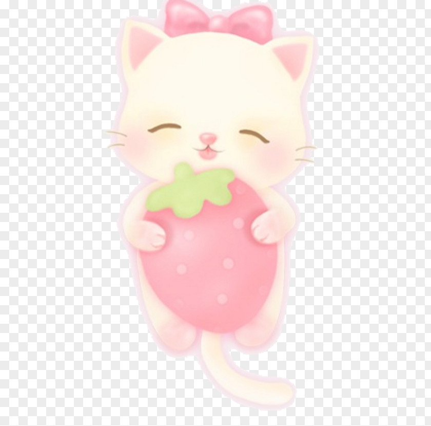 Cat Clipart Cute Pink Whiskers Computer Mouse M PNG