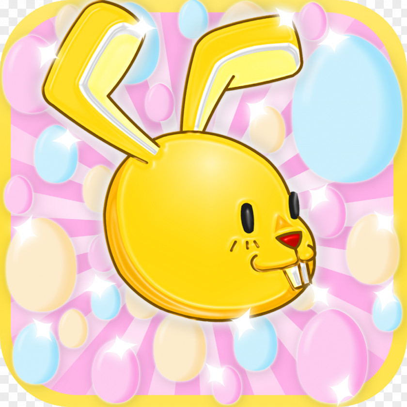 Easter Bunny Smiley Egg PNG