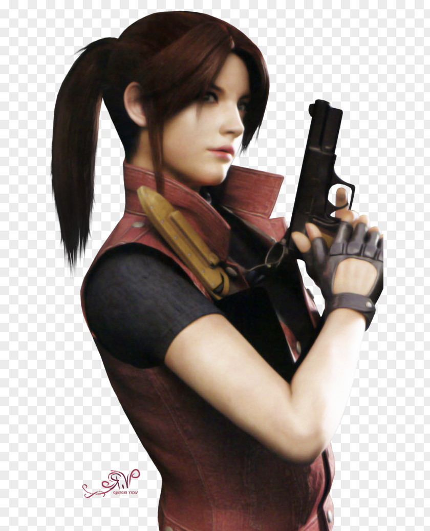 Resident Evil Darkside Chronicles Claire Redfield Brown Hair PNG