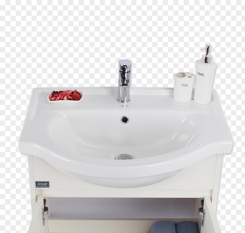 Simple White Sink Washbasin Bathroom Tap PNG