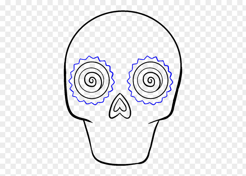 Skull Mexican Calavera Drawing Sketch PNG