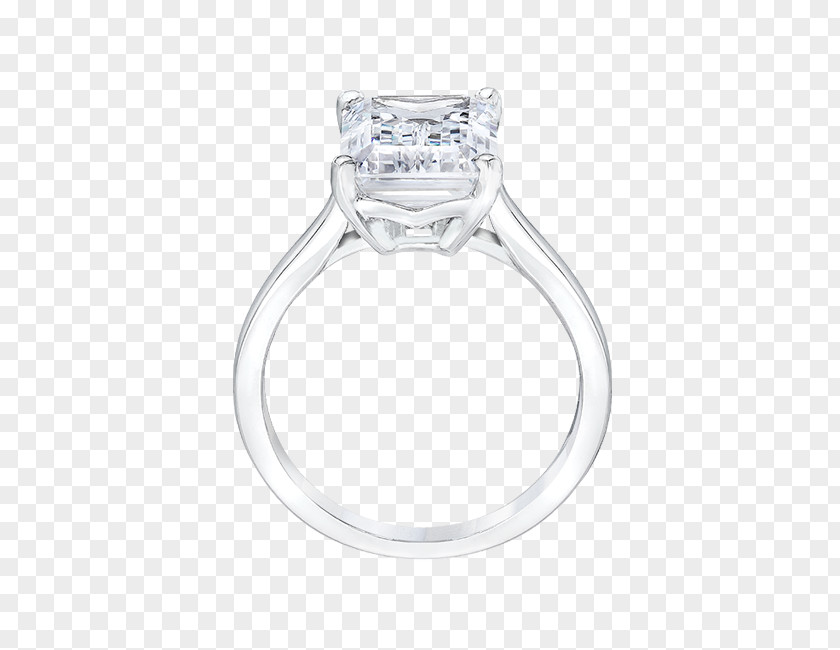 14K White Gold 1 2 Carat Diamond Ring Wedding Silver Platinum Product Design PNG
