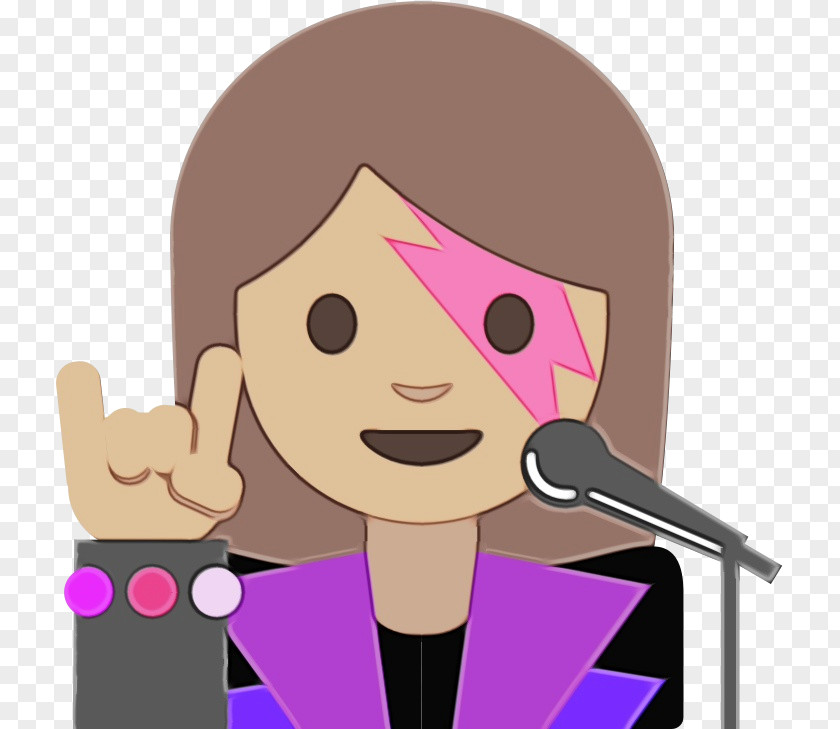 Character Pink M Communication Forehead Line PNG