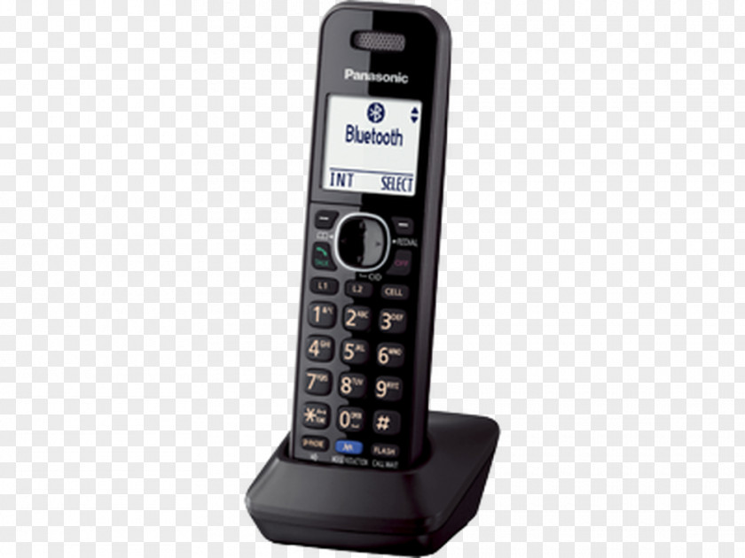 Cordless Telephone Handset Digital Enhanced Telecommunications Panasonic KX-TGA950 PNG