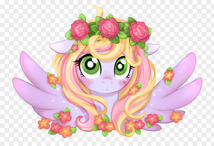 мой маленький пони Floral Design Fairy Pink M PNG